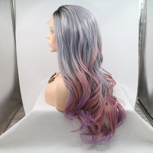 Mèches professionnelles courtes 24 pouces cheveux synthétiques crépus Curl perruques pour les femmes noires cheveux courts Non dentelle synthétique perruque Monofilament - Product Image 3