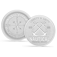 Moneda Conmemorativa Personalizada con Forma a Medida, de Aleación de Zinc, Baño de Oro y Plata, 3D, Recuerdo Coleccionable, Regalo con Logotipo Personalizado