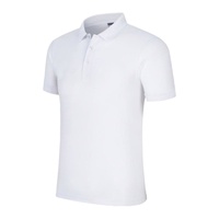 Camisetas Polo Personalizadas Unisex Liso 100% Algodón Venta Al por Mayor Camisetas de Manga Corta Polo de Hombre en Blanco