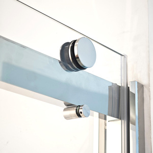 Cabina de <span class=keywords><strong>Ducha</strong></span> Doble con Puerta Corredera, Diseño Moderno, Marco de Acero Inoxidable 304 para Hotel de Lujo - Product Image 4