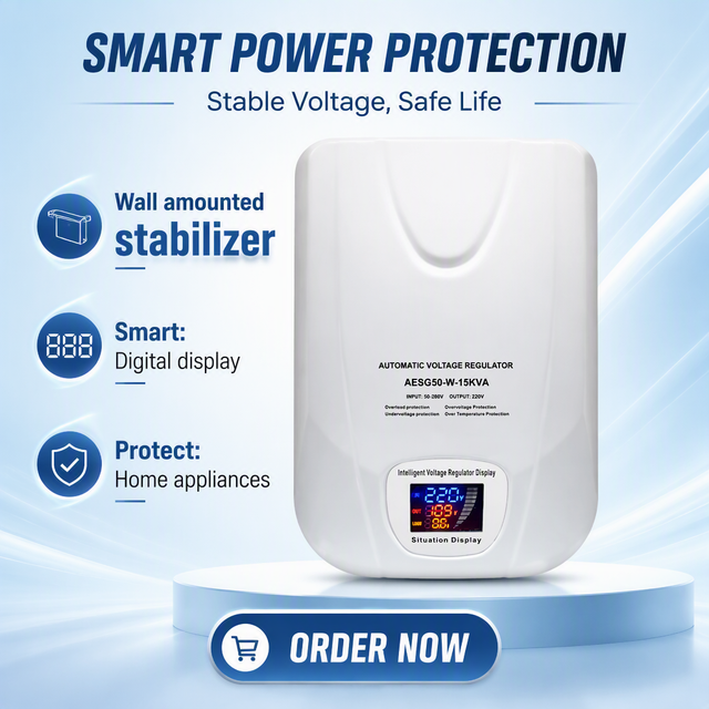 Tsd Wall Mounted 5kva  10kva Single Phase 220v Automatic Stabilizer Voltage Regulator for Home Appliance Protection