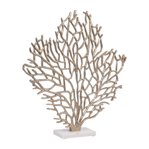 Scultura Decorativa in Corallo con Base in Marmo, Ornamento Moderno per Casa, Bagno, Mensola, Tavolino da Caffè - Product Image 2