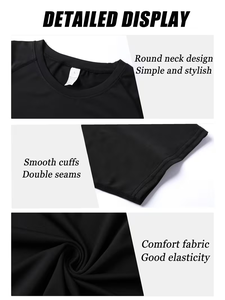 Camisetas de Compresión con Estampado de Alas para Hombre, Camisetas de Gimnasio de Secado Rápido con Estampado de Espalda Alada en Negro/Rojo/Blanco, para Entrenamiento en Todas las Estaciones - Product Image 6