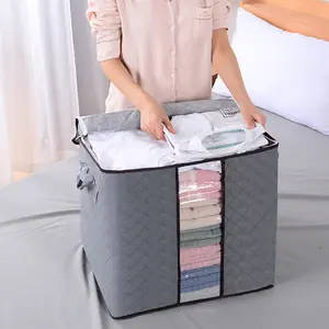 Multifunction Storage Box Bins Foldable Storage Box For Clothing And Toys With Window