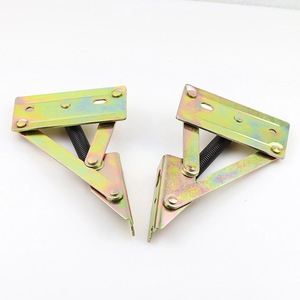 Bisagra de resorte triangular de acero para montaje en superficie, para muebles, caja de almacenamiento, mesa de centro, mecanismo de elevación plegable, duradero, negro - Product Image 2