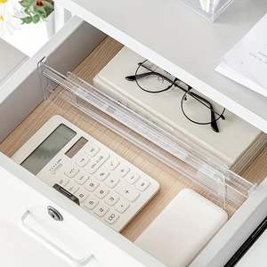 Séparateurs de tiroir ajustables en plastique transparent pour épices, couverts, ustensiles de cuisine, diviseurs extensibles pour tiroir de bureau, ustensiles, sous-vêtements - Product Image 4