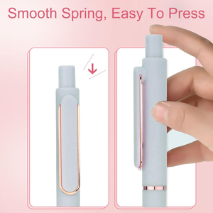 Kustom Logo klik Gel pena Pak Macaron skema warna tekan jenis pena ditarik untuk grosir perlengkapan kantor sekolah - Product Image 5