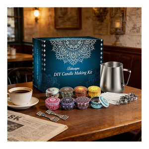 Boîte de présentation haut de gamme pour bougies brillantes avec logo personnalisé, pour le remplissage de cire d'aromathérapie, programme d'évaluation et de présentation au détail - Product Image 4