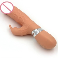 Vibrador de Conejo con Forma de Pene Simulado, Masturbador Femenino, Juguete Sexual Recargable para Orgasmos Intensos
