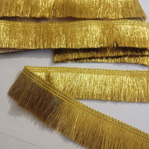 Borlas de flecos de alambre de oro de tamaño personalizado OEM, borlas de flecos de alambre de oro personalizadas de alta calidad en venta - Product Image 3
