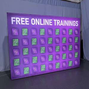 Hình chữ nhật hình <span class=keywords><strong>LED</strong></span> hộp đèn hội chợ triển lãm gian hàng hiển thị căng thẳng vải Backdrop seg pop-up quảng cáo - Product Image 5