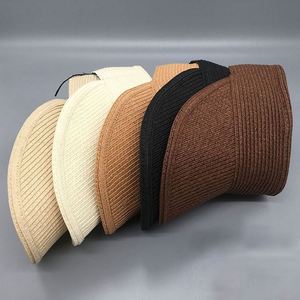 Wholesale Sun Visor <b>Hats</b> <b>for</b> Women Wide Brim Straw Visors - Product Image 2