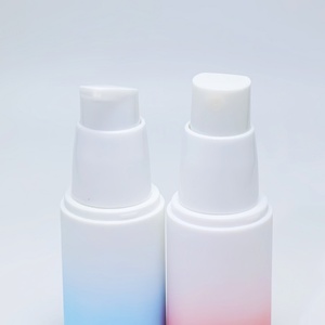 Private Custom 20ml 30ml 50ml Plastic Frost Gradient Blue <b>Pink</b> Vacuum Spray <b>Bottle</b> Cosmetic Emulsion Lotion Airless Pump <b>Bottle</b> - Product Image 2