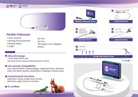 Endoscopes / Gaines rigides et flexibles de 2,2 mm pour laparoscopie, urologie, ORL, urétrale, gynécologique, pour animaux exotiques et petits animaux