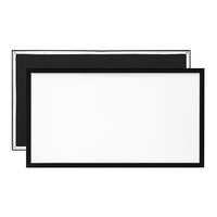 Écran de projection JAVES 120'' (16:9) 265x150cm à cadre fixe 6/9cm / HDTV 3D pour cinéma maison avec garantie de 3 ans