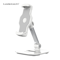 Support de téléphone et tablette universel en métal flexible et pliable avec support de fixation réglable compatible avec la marque Ledetech