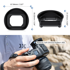 Accesorio de cámara ocular de goma larga negra JJC para <span class=keywords><strong>Canon</strong></span> EOS <span class=keywords><strong>R1</strong></span> reemplazo para <span class=keywords><strong>Canon</strong></span> Eyecup - Product Image 3