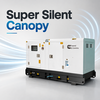 Groupe électrogène diesel insonorisé 50Hz 68kW 85kVA avec ATS, alimentation de secours industrielle pour la construction commerciale