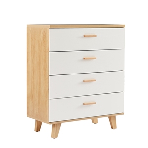 Cómoda con Múltiples Cajones, Moderna, para Dormitorio y Sala de Estar, <span class=keywords><strong>Madera</strong></span> Sólida, Duradera, Ecológica, Gabinete de Almacenamiento con 4 Cajones - Product Image 1