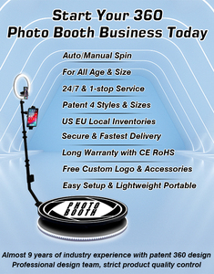 360 gian hàng Backdrop 360 vườn Foto gian hàng 360 quay ảnh gian hàng tự động xoay Selfie - Product Image 2