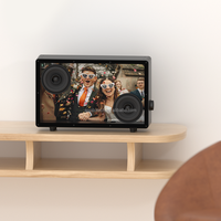 Boîte de haut-parleur lyrique transparente Haut-parleur de sortie énorme avec affichage des paroles Spotify Apple Music