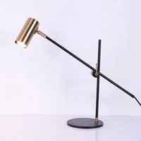 NModern Lampe de bureau LED réglable en acier inoxydable Hôtel Personnalité Art Lampe de table de bureau