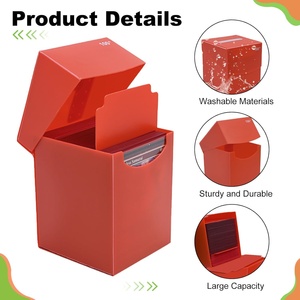 Custom PP Trading Card Deck <b>Box</b> Magnetic Card Storage Case Glossy <b>Lockable</b> Organizer with Drawstring Bag - Product Image 3