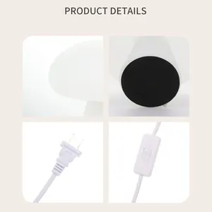 Lâmpada de cogumelo ajustável para enfeite de fábrica, lâmpada de estilo simples popular durável ideal para uso doméstico