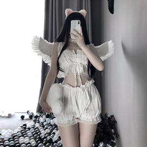 Lencería Sexy Retro de Alta Calidad con Encaje, Estilo Francés, para Fotos Privadas, Ropa de Dormir, Conjunto de Lencería Íntima - Product Image 3