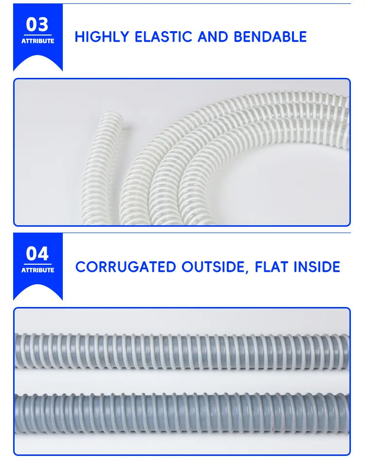 ท่อดูดเฮลิกซ์ PVC ขนาด 20*25 มม. ท่อเฮลิกซ์ ท่อสูญญากาศแบบยืดหยุ่น PVC