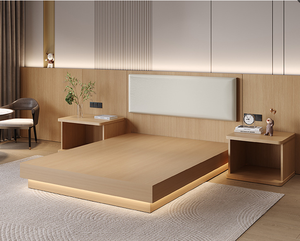 Ensembles de Chambres à Coucher de Luxe Personnalisés en Contreplaqué Cinq Étoiles pour Hôtels Modernes - Product Image 3