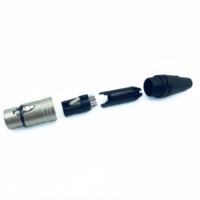XLR 커넥터 패널 마운트 5 핀 암 XLR 5 핀 커넥터 오디오 비디오 XLR 수 커넥터