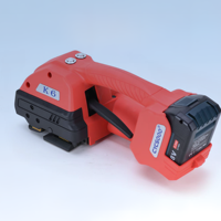 Outil de cerclage électrique professionnel K6, batterie lithium 18V, 400-3500N réglable, contrôle LED, machine de cerclage manuelle PP PET