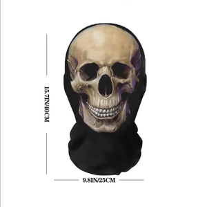 Personalizado Halloween 3D impreso Horror malla elástica máscara de cara completa Festival Cosplay al aire libre pasamontañas Headcover ciclismo máscara facial - Product Image 5