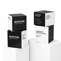 Boîte en carton écologique personnalisée avec logo imprimé recto-verso, petite boîte, emballage de parfum, boîtes pour cosmétiques
