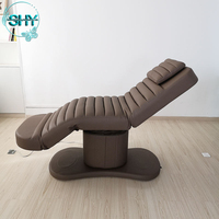 Table de massage électrique 3 moteurs pour salon de manucure, lit d'extension cosmétique incurvé pour extensions de cils, lit de beauté pour spa, lit facial de spa - Meilleure vente