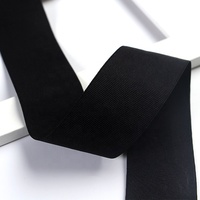 Bande élastique en tissu jacquard/tissé Yuyong noir en spandex/nylon pour vêtements, pantalons, sacs de randonnée, bretelles
