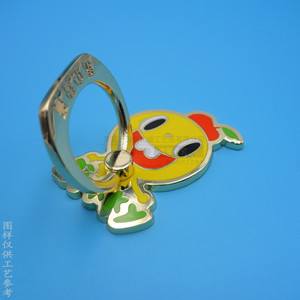 Custom <b>Ring</b> Phone Holder Zinc Alloy Gold Plated <b>Cartoon</b> Design Desktop Stand - Product Image 3