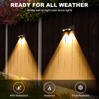 Lampes solaires étanches pour marches, multicolores, pour jardin, patio, allée, aménagement paysager, éclairage extérieur