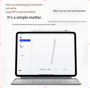 ปากกาสไตลัสแบบคาปาซิทีฟ AI ใช้งานร่วมกับ <span class=keywords><strong>Apple</strong></span> Pencil, ปากกาสไตลัสสำหรับ <span class=keywords><strong>iPad</strong></span>, ที่ยึดติดหน้าจอสัมผัสแบบแม่เหล็กผ่านบลูทูธ - Product Image 5