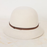 Sombrero de lana de fieltro para mujer, moda, 100%