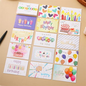 Venta al por mayor 15 piezas Set personalizado impreso de lujo de papel ecológico Gracias Feliz cumpleaños Tarjetas de felicitación Día de San Valentín Navidad - Product Image 1