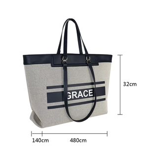 Bolsa de Yute Personalizada al por Mayor, Estilo Retro, con Logotipo Personalizado, Hello Weekend, Gran Capacidad - Product Image 5