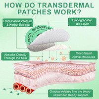 Acentiallabs Patch Transdermique Complexe de Vitamines B avec L-Glutamine pour l'Énergie, la Concentration et la Récupération – Végétalien et Non Testé sur les Animaux