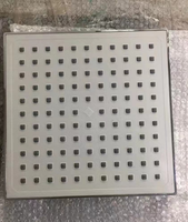 Douche de plafond carrée IProSan 8 pouces en ABS pour salle de bain, effet pluie