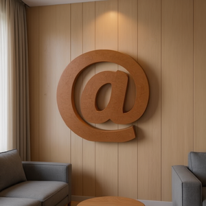 Ilan Lettera Decorativa in Legno Simbolo @ 15Cm Decorazione da Parete - Product Image 3