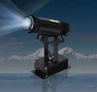 Projecteur de logo rotatif étanche IP65, LED, Gobo personnalisé, éclairage publicitaire extérieur, 15W 80W, garantie de 2 ans