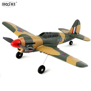 HOSHI Wltoys-Avión de Control remoto A220 P40, RTF, 6 ejes, 4 canales, 384 Wingspan, 6G/3D, plano acrobático, estabilidad, eléctrico al aire libre