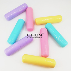 Nouveau design, tubes de rouge à lèvres ronds en forme de capsule, logo personnalisé, marquage à chaud, vente en gros, usine chinoise, emballage cosmétique en plastique - Product Image 4