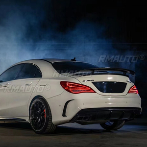 สปอยเลอร์หลังคา GT สำหรับ Mercedes-Benz CLA CLASS W117 CLA45 คาร์บอนไฟเบอร์ / FRP สปอยเลอร์ฝากระโปรงท้าย ปี 2013 2014 2015 2016 - Product Image 3